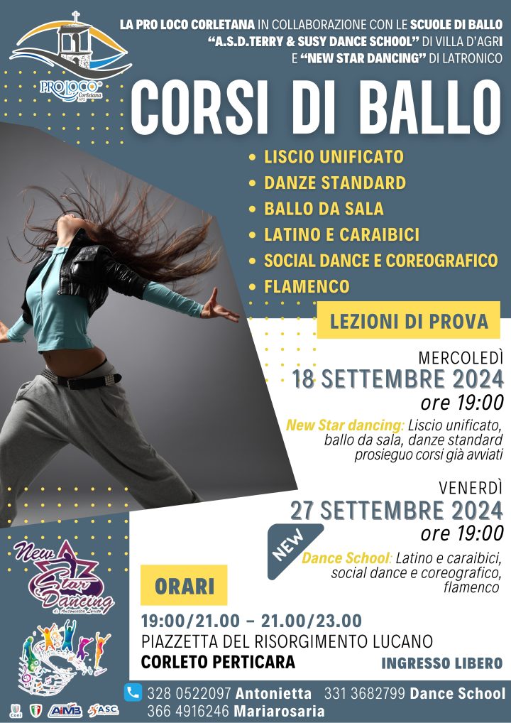 Corsi di Ballo 2024 - 2025